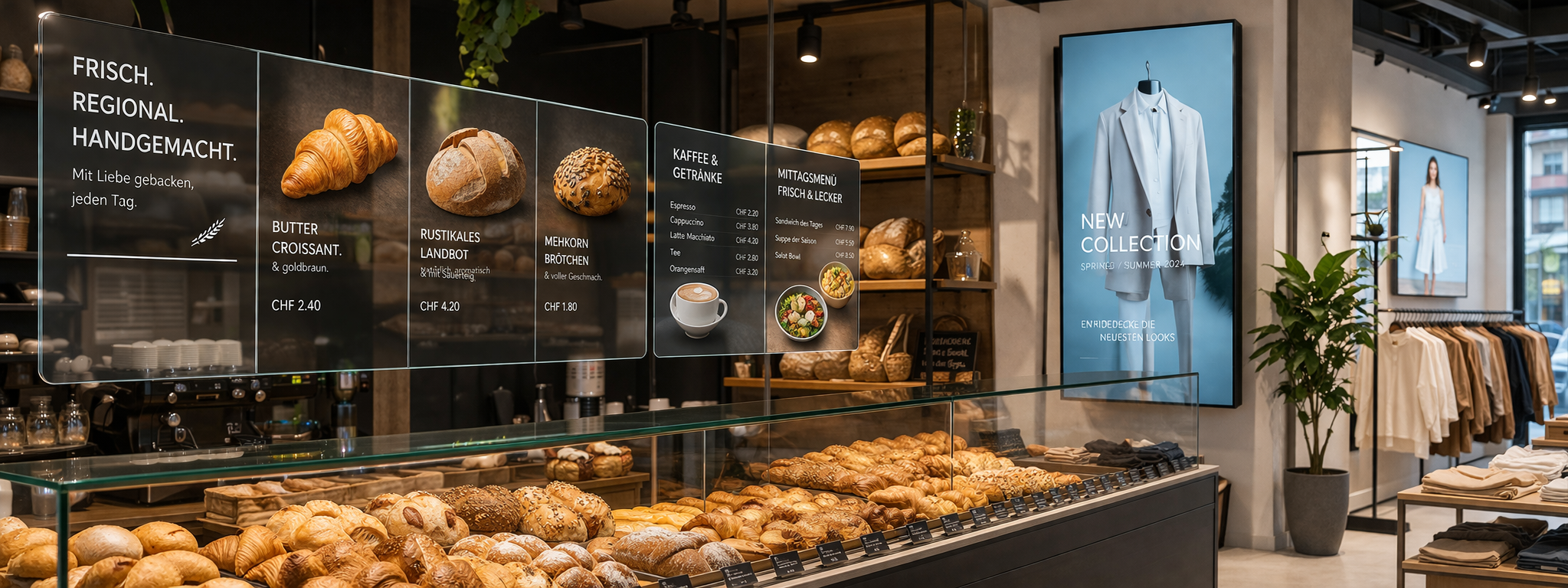 Modernes Digital Signage Setup
