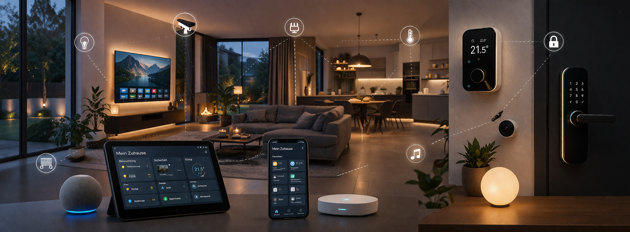 Modernes Smart Home Setup